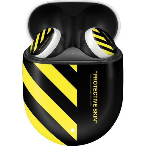 Black and Yellow Stripes Google Pixel Buds Skin